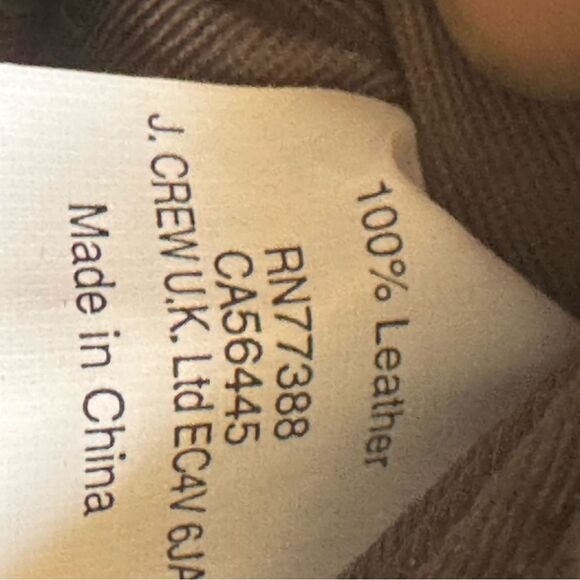 J. Crew 100% Real Leather Purse Tote Bag W Old Gold Zippers Excellent Condition - Picture 5 of 16